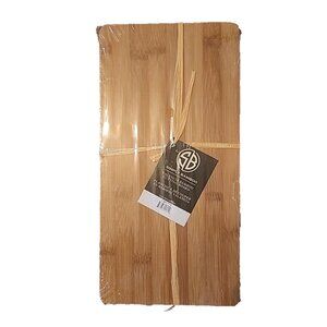 Simply Bamboo Reversible Cutting Board Rectangle Sealed 13.5 x6.75 NEW